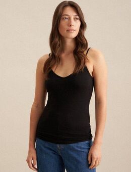 seidensticker Trägertop Ohne Arm V-Neck Uni