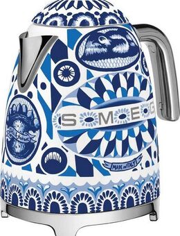 SMEG DOLCE & GABBANA Wasserkocher KLF03DGBEU, 1,7 l, 2400 W, Limited Edition Dolce & Gabbana Blue Mediterraneo