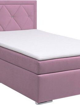 Leonique Boxbett Alfie, Bestseller, wahlweise mit Bettkasten, mit Straßsteinen im Kopfteil, H2, H3 und H4 wählbar