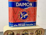 1952 Reklame Blechschild Daimon Batterien Verkaufsdisplay Ständer - Köln