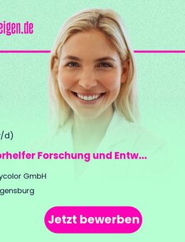 Laborhelfer Forschung und Entwicklung (m/w/d) - Regensburg