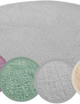 Andiamo Teppich Arezzo, rund, Höhe: 16 mm, Uni Farben, weicher Flor, waschbar, ideal im Wohnzimmer & Schlafzimmer