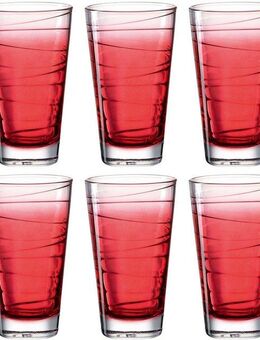 LEONARDO Longdrinkglas VARIO STRUTTURA, Glas, 280 ml, 6-teilig