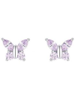 Amor Paar Ohrstecker Schmetterling, 2036525, 2036526, 2036528, mit Zirkonia (synth)