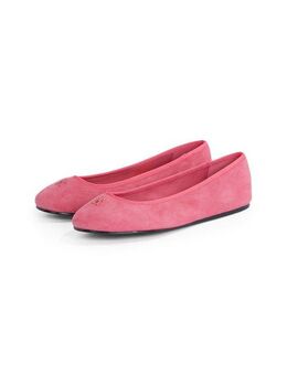 Tommy Hilfiger TH HARDWARE SUEDE BALLERINA Ballerina, Flats, Businessschuh, Bequemschuh, Schlupfschuh mit TH-Logo