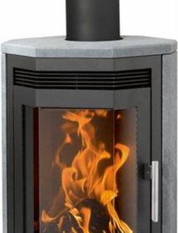 JUSTUS Kaminofen »Usedom 5 D« Speckstein Korpus Stahl Schwarz, 5,5 kW, Dauerbrand