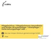Pflegefachfrau / Pflegefachmann Gesundheits- und (Kinder-)Krankenpfleger / Altenpfleger / Heilerziehungspfleger oder Fachkrankenpfleger - Pflegeexperte für Psychiatrie (m/w/d) - Haar