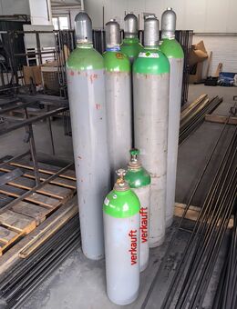 5 x Gebrauchte Argon-Schweißgasflasche 50 l – sehr guter Zustand - Lage (Nordrhein-Westfalen)