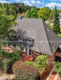 Rotklinker mit Westgarten - die Elbe vor der Tür - Hamburg