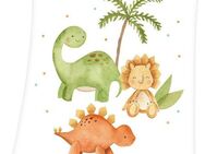 Babydecke Dinos, Baby Best, mit liebevollem Motiv, Kuscheldecke