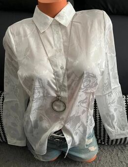 bluse satin optik schimmer gemustert 36 creation l hemd hemdbluse weiß - Berlin