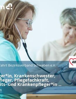 Altenpfleger*in, Krankenschwester, Krankenpfleger, Pflegefachkraft, Gesundheits- und Krankenpfleger*in (m/w/d) - Weißenhorn