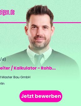 Bauleiter / Kalkulator (m/w/d) - Rohbau (Vollzeit) - Berlin