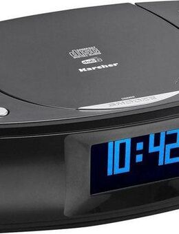 Karcher UR 1309D Uhrenradio (Digitalradio (DAB), UKW mit RDS, 2 W, DAB+ Radio, CD-Player, USB-Anschluss, USB-Ladefunktion, Radiowecker)