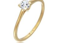 Elli Premium Verlobungsring Topas Solitär Verlobungsring 375 Gelbgold
