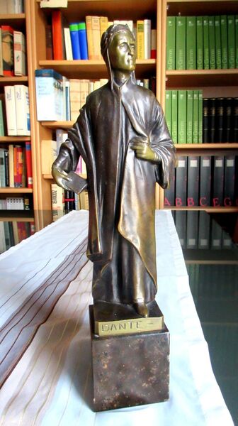 VOLLBRONZE "DANTE" um 1915, ELSE v. BECK (1888 Ddf.)!!! - Berlin