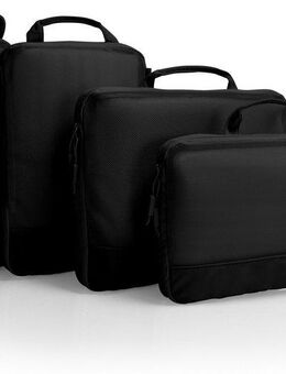 Heys Kofferorganizer Ecotex Compression Packing Cube (Set, 4-tlg), komprimierbare Packwürfel, Packtaschen, Organizer für Koffer