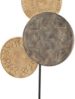 Casablanca by Gilde Dekoobjekt Skulptur rund Esculpida naturfarben H. 44 cm (1 St)