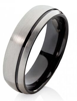 Herrenring Titanring HT054 mit gratis Gravur - Aholming