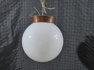 Alte Deckenlampe Kugellampe Weiß Art Bauhaus Stil Kugelschirm Ø 24 cm Deckenleuchte Kugelleuchte - Wallersdorf