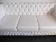Chesterfield couch weiß 3 sitzer wie neu - Mülheim (Ruhr)
