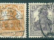 Deutsches Reich gestempelt Nr. 98-101 und 103-104 wie auf dem Bild zu sehen. - Porta Westfalica Zentrum