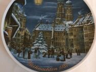 Weihnachtsteller Zierteller Jahrgangsteller Porzellan Kobalt Sammelteller 1987 - Essen