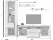 Home affaire Wohnwand ZARA, (Set, 4-St), teilmassives Holz