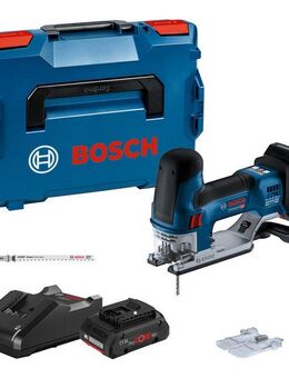 Bosch Professional Akku-Stichsäge »GST 18V-155 SC«, Inkl. 2x 4,0Ah Akkus und Schnellladegerät GAL 18V-40, in L-BOXX