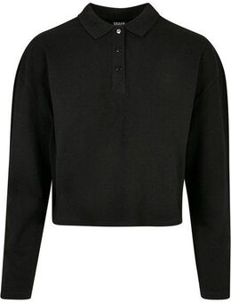 URBAN CLASSICS Poloshirt Urban Classics Damen Ladies Short Oversized Polo Longsleeve (1-tlg)