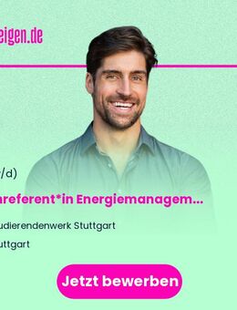 Fachreferent*in Energiemanagement (m/w/d) - Stuttgart