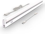 B.K.Licht Lichtleiste, LED fest integriert, Neutralweiß, Warmweiß, Unterschrankleuchte, 150° schwenkbar, Farbtemperatur wählbar, weiß