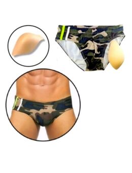 Männer Badehose Push Up mit 3D Pad Camouflage Herren PushUp Schwimmhose Badeshort S M L XL XXL 26,90€* - Villingen-Schwenningen