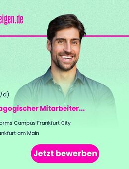 Pädagogischer Mitarbeiter (all genders) - Frankfurt (Main)