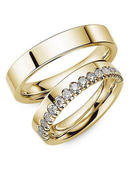 Phönix Trauring Schmuck Geschenk Partnerring Ehering Goldring, Made in Germany - wahlweise mit oder ohne Zirkonia