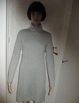 NEU * Zopfmuster * Rollkragen * Fein- Strick * Wolle * Bodycon * Mini- Kleid ''MeXX'' Gr. 36- 38/ S * schiefer * hell- grau * - Riedlingen