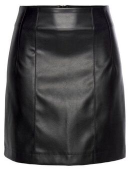 LASCANA Lederimitatrock mit modischen Teilungsnähten, schmale Form, Minirock, Business-Look