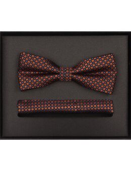 VENTI Fliege VENTI Set aus Fliege und Einstecktuch gemustert