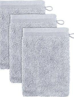 Möve Waschhandschuh Superwuschel, (Set, 3-St), Waschhandschuh Set mit Bordüre, 100% Premium Cotton Baumwolle, weich