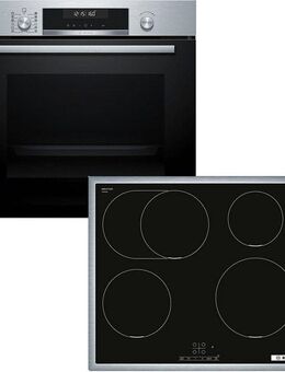 BOSCH Backofen-Set HBD675CS62, mit Teleskopauszug nachrüstbar, Pyrolyse-Selbstreinigung, AirFry-Funktion