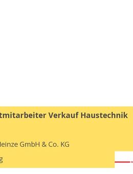 Innendienstmitarbeiter Verkauf Haustechnik (m/w/d) - Straubing
