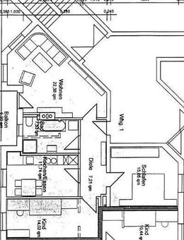 3-Zimmer-Wohnung im 1. Stock, Balkon, in ruhiger Wohnlage in Altenstadt/WN - Altenstadt (Waldnaab)