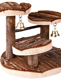 Kletterbaum für Hamster aus Naturholz - L 15 x B 14 x H 14 cm