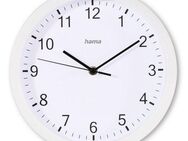 Hama Wanduhr Wanduhr "Elba", Ø 25 cm, ohne Ticken (geräuscharm)