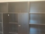 Büro- oder Bücherschrank, schwarz, sehr stabil, 3 teilig je 80 x 200 cm, Tiefe 40cm - Hemmingen (Niedersachsen)