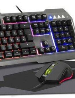 Speedlink LUNERA 4in1 RGB Gaming Set, Tastatur, Maus, Headset, Mauspad Tastatur (Hintergrundbeleuchtung, kabelgebunden, DE Layout)