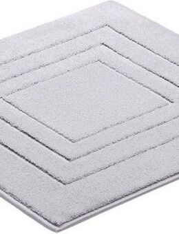 Vossen Badematte Feeling, Höhe 10 mm, beidseitig nutzbar, fußbodenheizungsgeeignet, Baumwolle, quadratisch, Badteppich, Uni-Farben, mit Bordüre, Hoch-Tief Effekt, reine Baumwolle