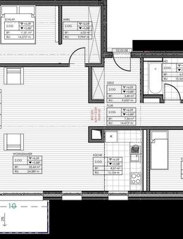 Modernes Wohnen mit Stil: Traumhafte 3-Zimmer-Wohnung mit großem Eckbalkon im Holzhaus - München