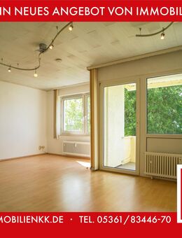 Wohnen mit Blick ins Grüne: Charmante 3-Zimmer-Erdgeschosswohnung mit Balkon und Garage - Wolfsburg