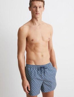 Marc O'Polo Badeshorts Mini Geo Print mit anpassbarem Kordelzug